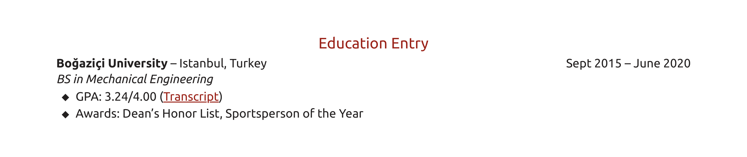 EducationEntry in ember