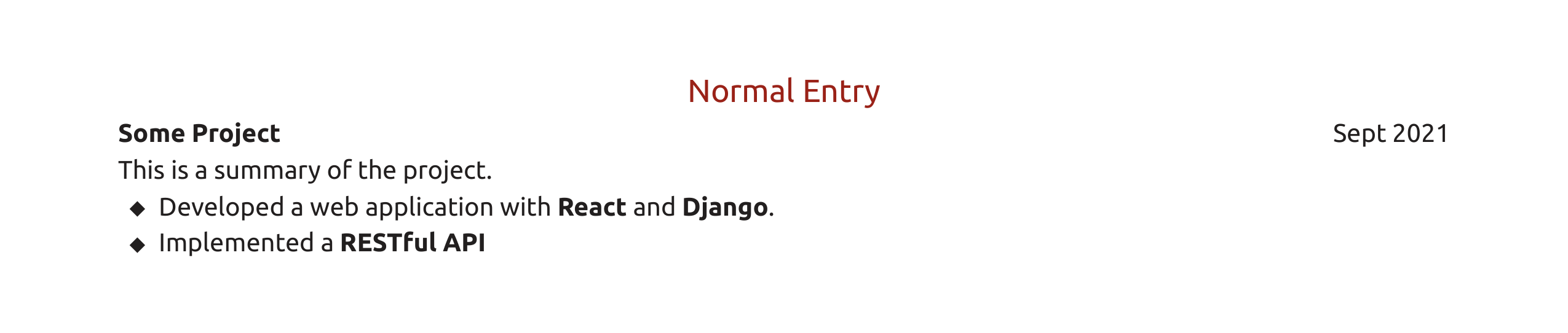 NormalEntry in ember