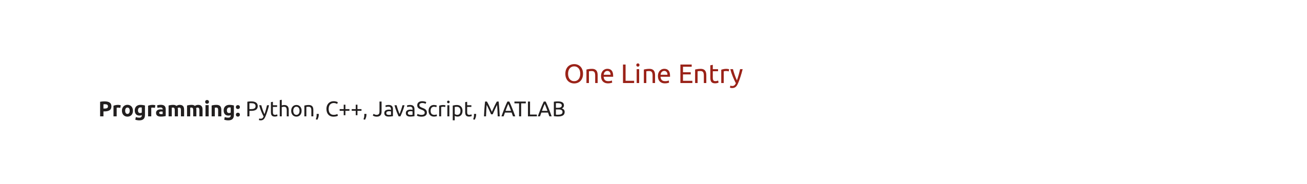 OneLineEntry in ember