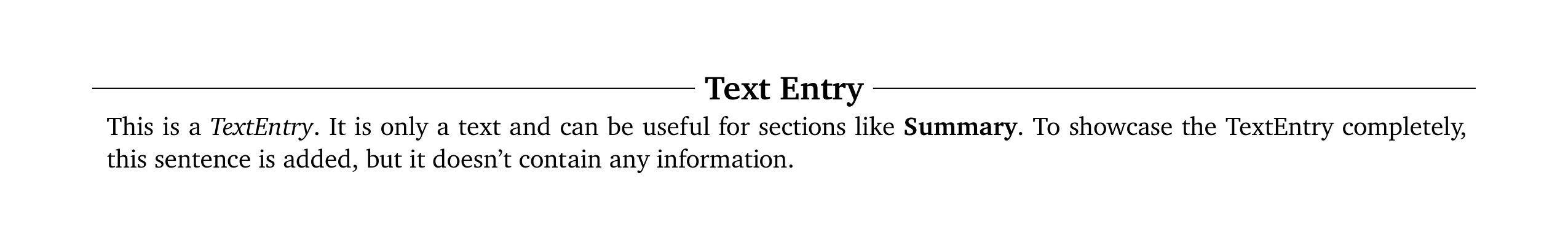 TextEntry in harvard
