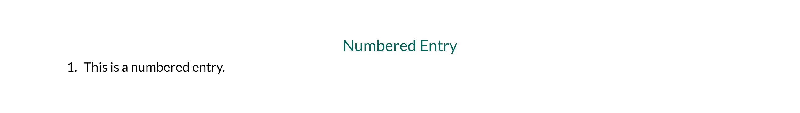 NumberedEntry in opal